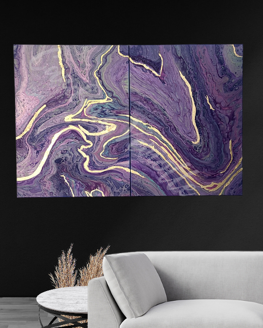 Happiness Diptych Original Painting