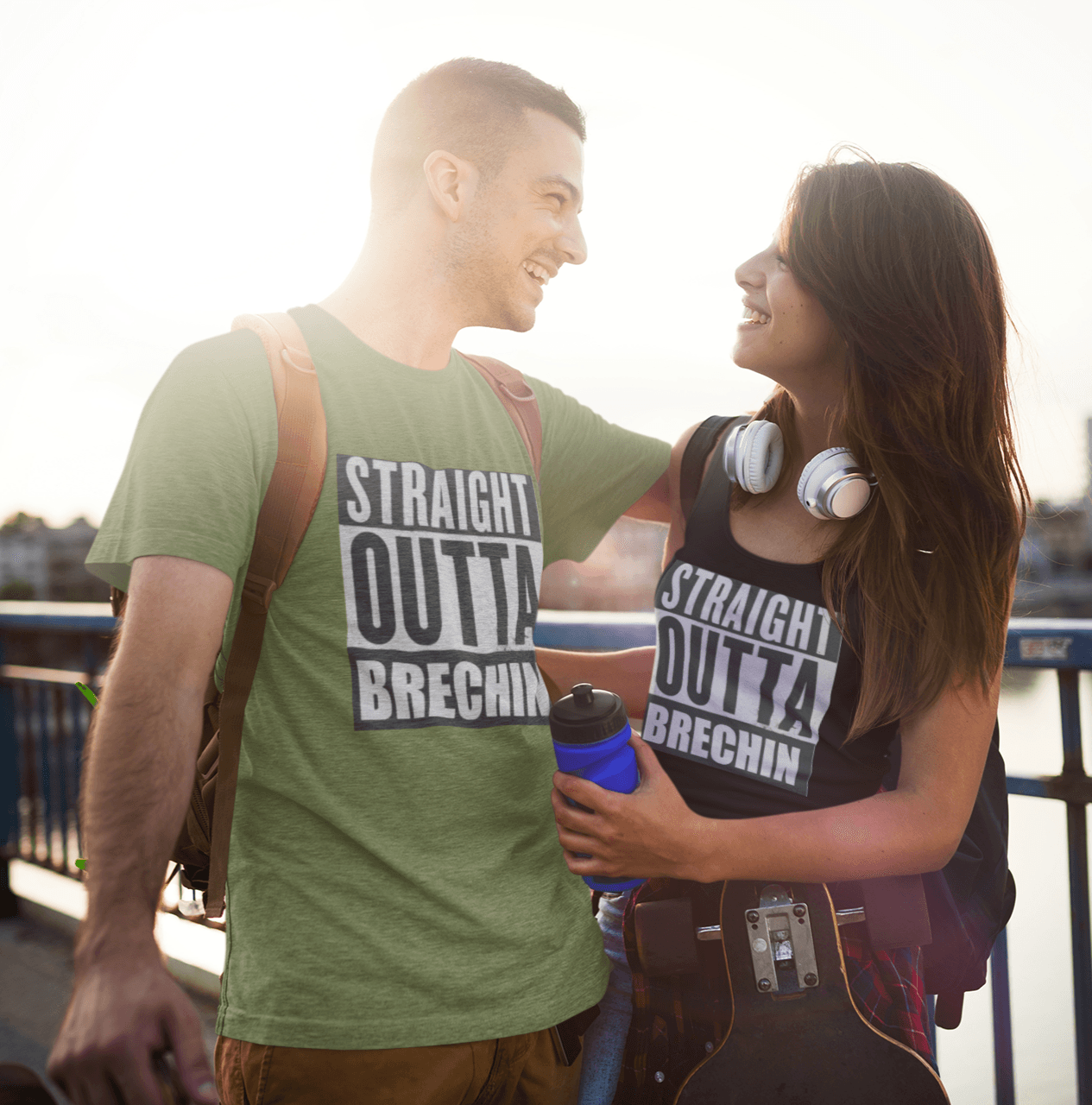 Straight Outta Brechin Unisex Jersey Tank - Munchkin Place Shop 